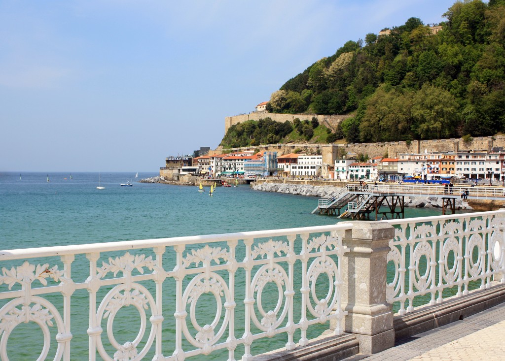 Spain. View from the promenade of the city - resort of San Sebastian.